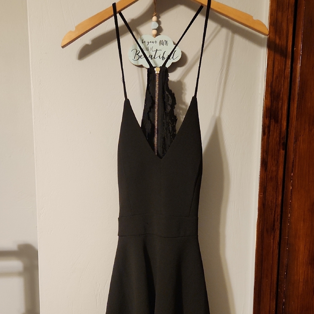 B Darlin Black Backless Dress